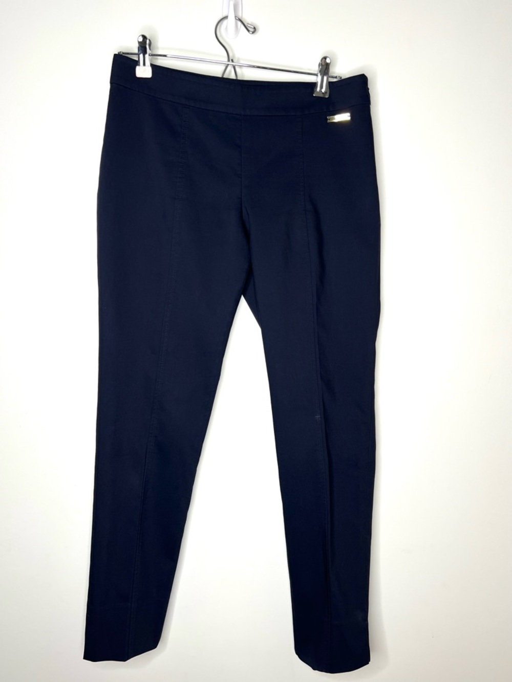 Tory Burch Navy High-Waist Slim Trousers Navy Size 4